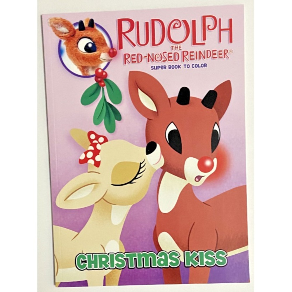 RUDOLPH THE RED-NOSED REINDEER Christmas Kiss Super‎ Book To Color